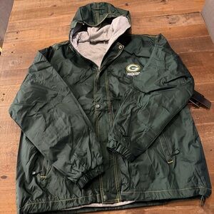Dunbrooke NFL Green Bay Packers Dark Green Hooded Windbreaker